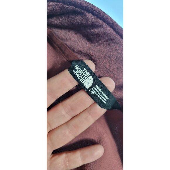 The North Face Mens Large Textured Cap Rock 1/4 Zip Fleece Pullover Burgandy - Picture 8 of 13